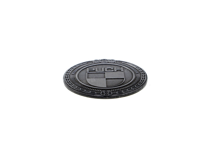 Badge / embleem Puch logo zilver 47mm RealMetal